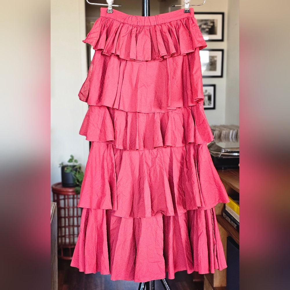 RHODE Romeo Tiered Ruffle Skirt - Picture 5 of 11